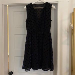 J crew dress, size 4, dark blue, polka dot